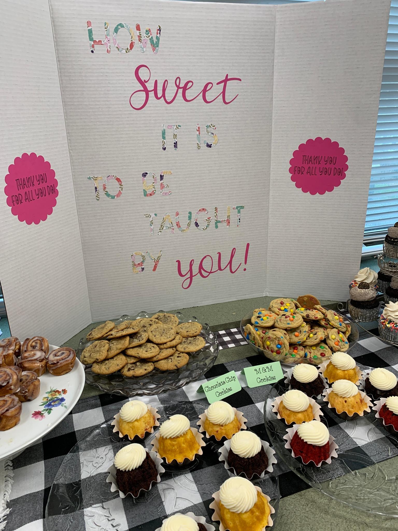baked treats for teacher appreciation